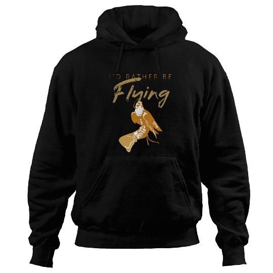 Falconers Id Rather Be Flying Falconry Design for Falcons Hoodies