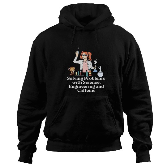 Coffee Fun Solving Problems Science Engineering caffeines Retro Hoodies