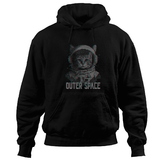 Astronaut cat synthwave outer space cat lover cosmic cat Hoodies