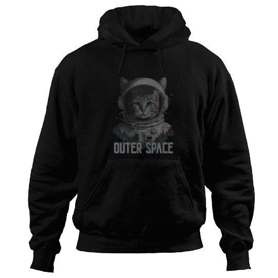 Astronaut cat synthwave outer space cat lover cosmic cat Hoodies
