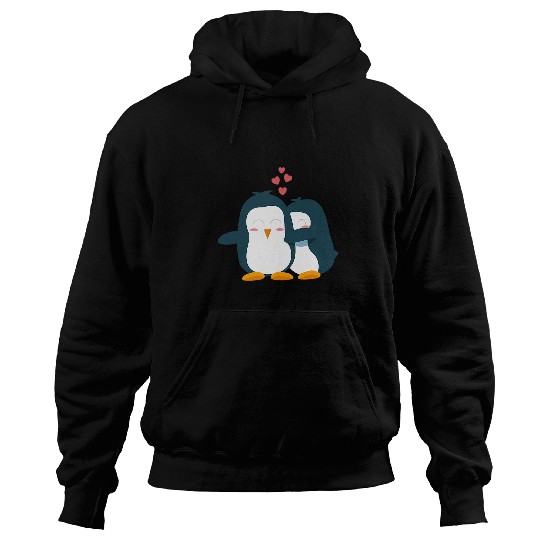 Penguin Pet COUPLES GIFT Wedding Anniversary Engagement Party Hoodies