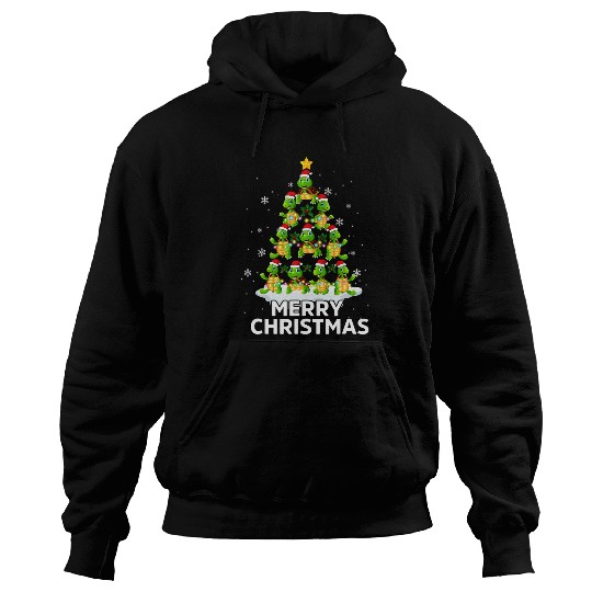 Turtle Pet christmas tree pajamas decor xmas Hoodies