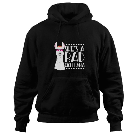 Alpaca Fan Funny She is a Bad Gigi Lama for Women Hoodies