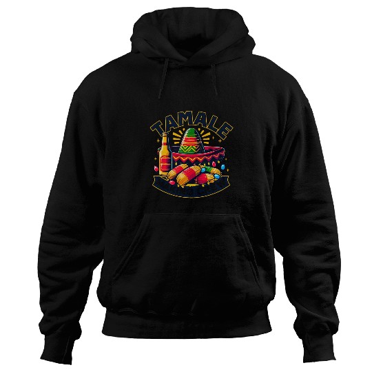 Beer Fun Christmas Mexican Holiday Beer Sombrero Tamale Making Crew Hoodies