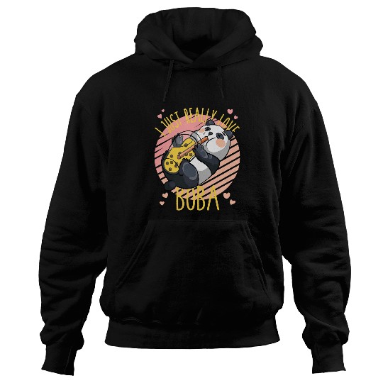 Panda Pet I just really love Boba Panda Anime Girl Tee Cute Hoodies