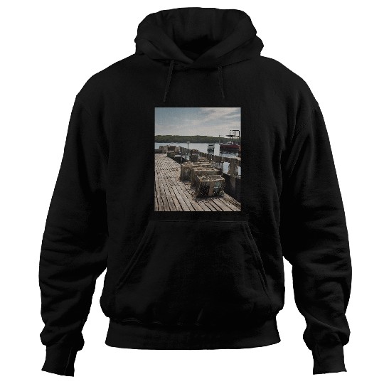 Fishing Nets Lobster Traps Dock Hoodies