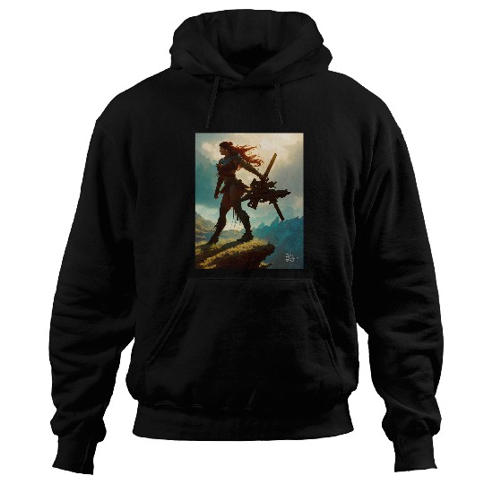 Walking away from technology by Artist Don Castillo on FB Hoodies
