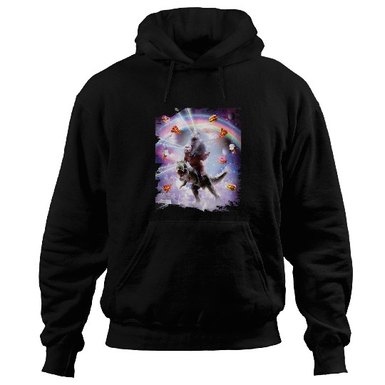 Sloth Pet Laser Eyes Space Cat On Sloth Dinosaur Rainbow 7 Hoodies
