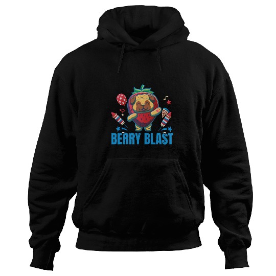 Berry Blast US 4th Of July Ice Cream Hoodies