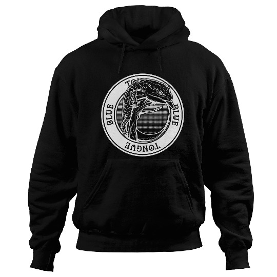 Blue Tongue Skink Tattoo Style Reptile Keeper Lizard Owner Hoodies