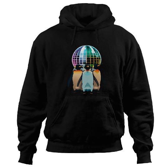 Penguin Pet Dance Disco Ball Friends Black Green Blue Orange Top Hoodies