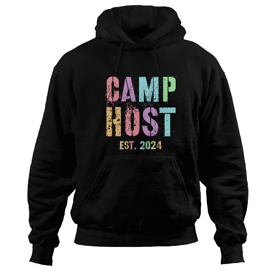 bests Ever CAMP HOST Est 2024 Camping Chaos Coordinator Hoodies