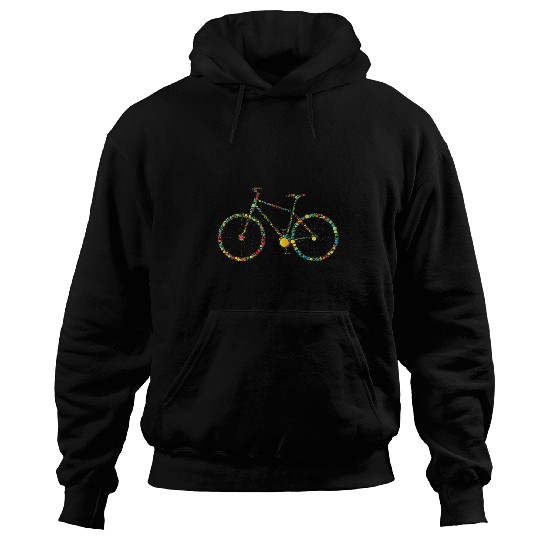 Bike Polka Dots for Bike Lovers Hoodies