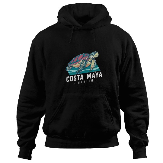 Turtle Pet Costa Maya Mexico Turtle Vacation Souvenir Beach 3 Hoodies