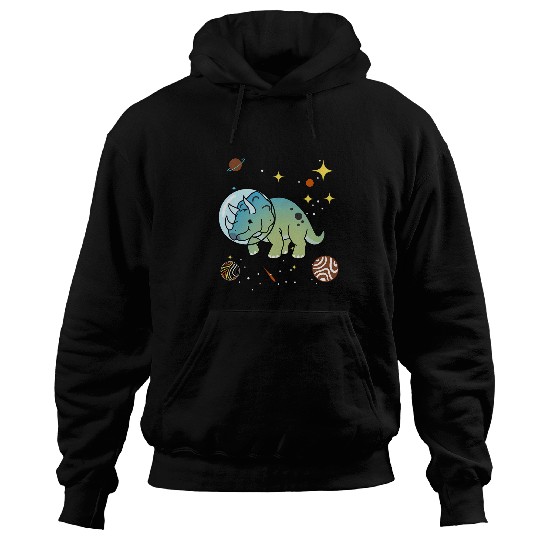 Bear Pet Gay Bear Triceratops In Space Gay Bear Pride Hoodies