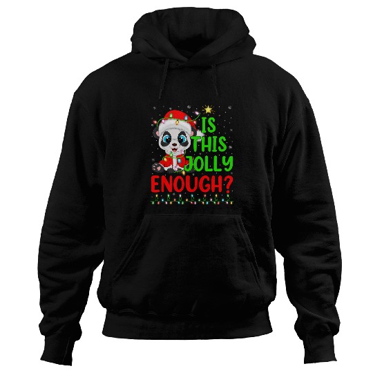 Panda Pet Funny xmass Tree Is This Jolly Enough Panda Christmas Hoodies