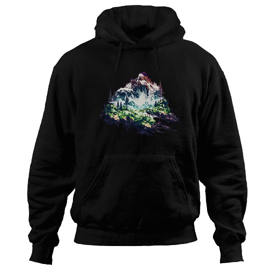 Beautiful mountain landscape for hiking 1 Hoodies