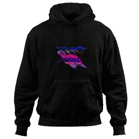 Turtle Pet Design Watercolor Cute Sea Turtles Graphic Animal Hoodies