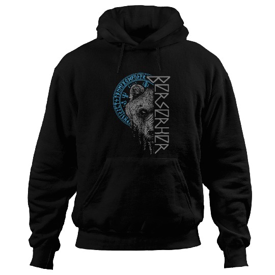 Bear Pet Berserker Bear Warrior Odin Runes Nordic Compass Viking Hoodies