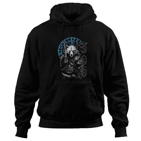 Bear Pet Berserker Bear Warrior Odin Runes Nordic Compass Viking 8 Hoodies