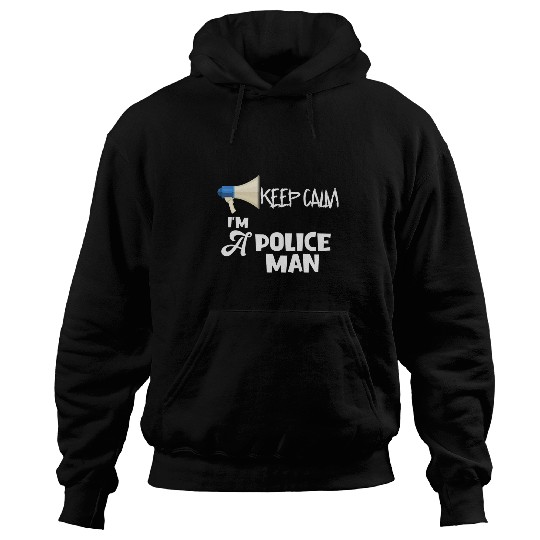 Mens Keep Calm Im Almosts A Policeman Future Police Officer Hoodies