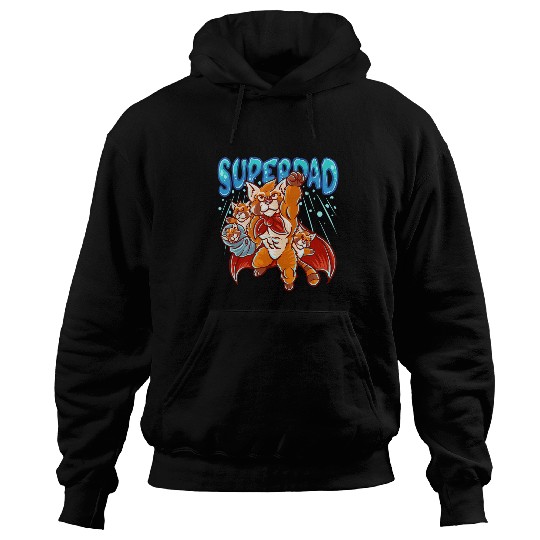 Panda Pet Red Panda Bear Dad Super Dad Superhero Daddy Father s Day Hoodies