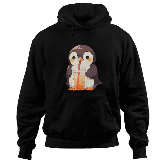 Penguin Pet drinks Bubble Tea Penguins Boba 11 Hoodies