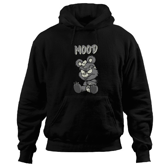 Bear Pet Goth Creepy Teddy Bear MOOD ATTITUDE Hoodies