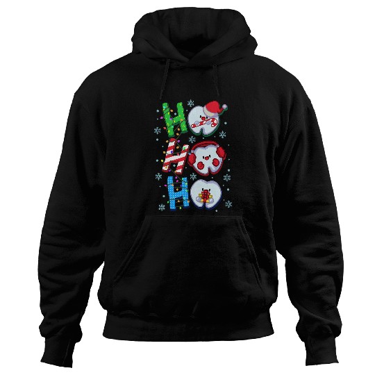 dentists Job xmass Ho Ho Ho Teeth Doctor Dental Student Christmas Hoodies
