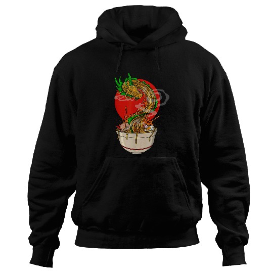 Dragon Pet Kawaii Ramen Japanese Noodle Dragon Soup Tasty Anime Foodie Hoodies
