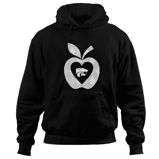 Kansas State Wildcats Teacher Argyle Pattern Apple Hoodies