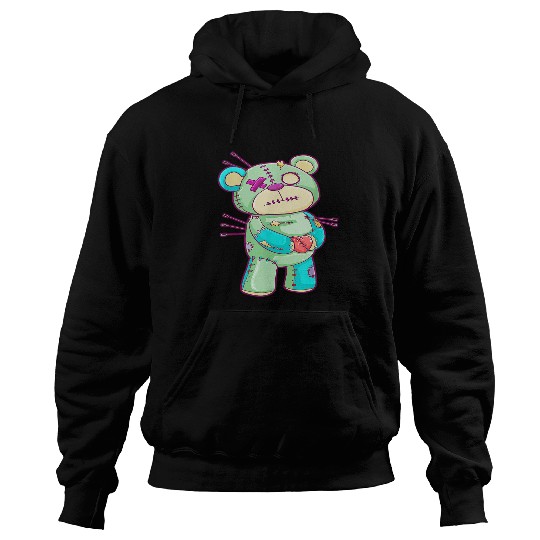 Bear Pet Gothic Pastel Teddy Bear Creepy Voodoo Bat 4 Hoodies