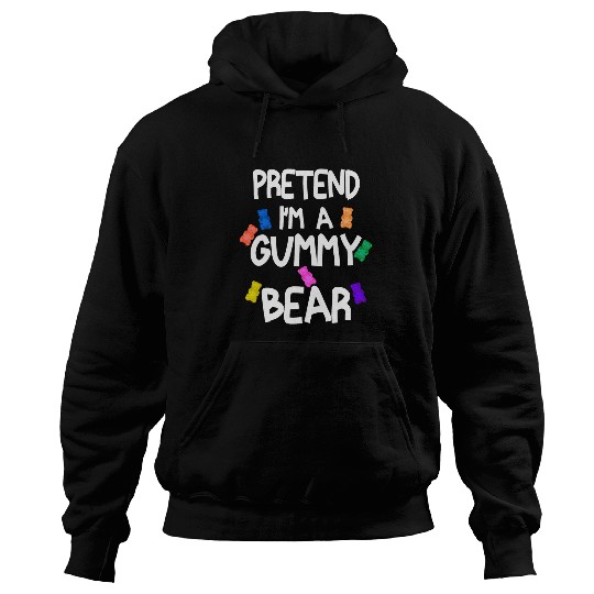 Bear Pet Pretend I m A Gummy Bear Tee Funny Lazy Halloween Costume 2 Hoodies