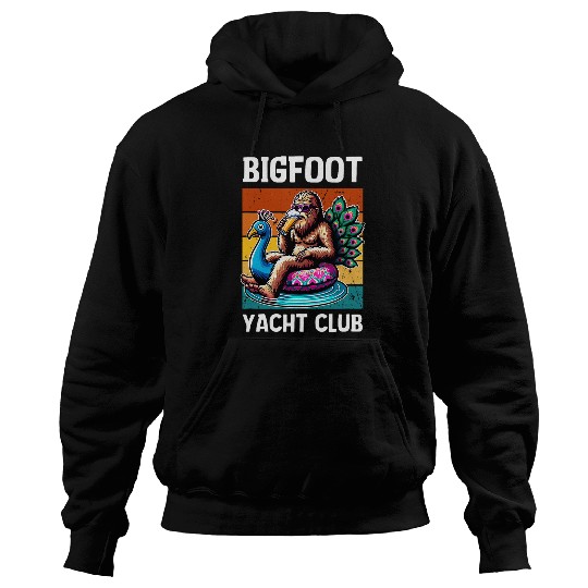Beer Fun bigfoots Yacht Club Funny Drinking Beer Pool Floaty Hoodies
