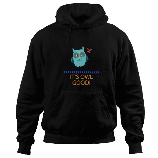 Discover Owl Pet It s Owl Good Owl Lover Funny Humor Graphic Hoodies