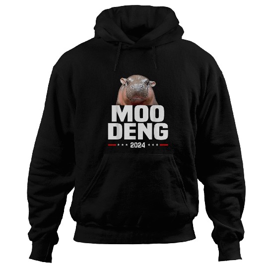 Hippo Pet Moo Deng Election Moo Deng Cute Baby Hippo Pig In Thai Hoodies