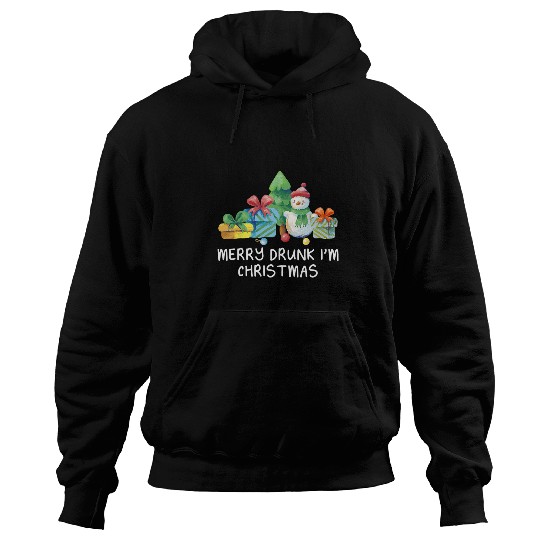 Wines Fun Merry Drunk I m Christmas Wines Lover Party Champagne 7 Hoodies