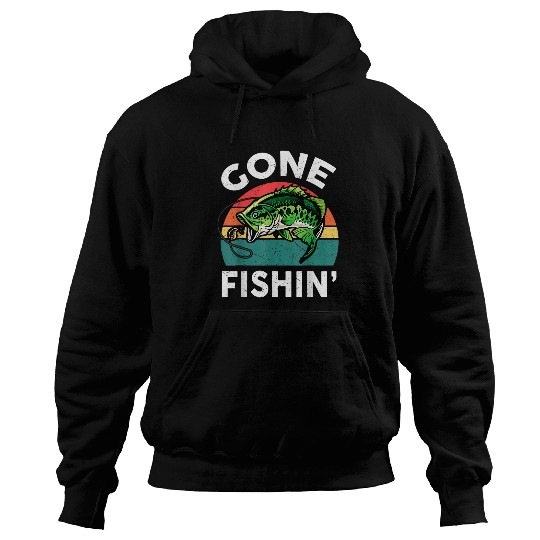 Funny Gone Fishings Bass Fish Kid Boy Men Women Toddler Hoodies