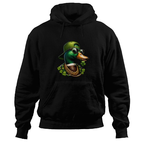 Duck Pet Saint Patricks Call Me Lucky Mallard Duck St Patricks Day 3 Hoodies