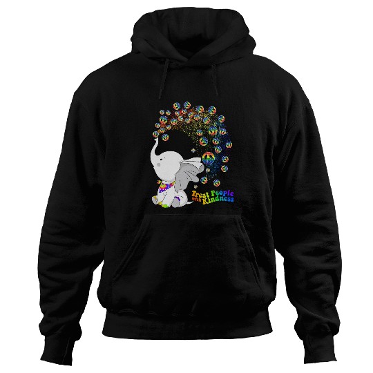 Elephant Pet treat people with kindness Hoodies