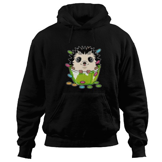 Hedgehog Cereal Cute Animal Lover Hoodies