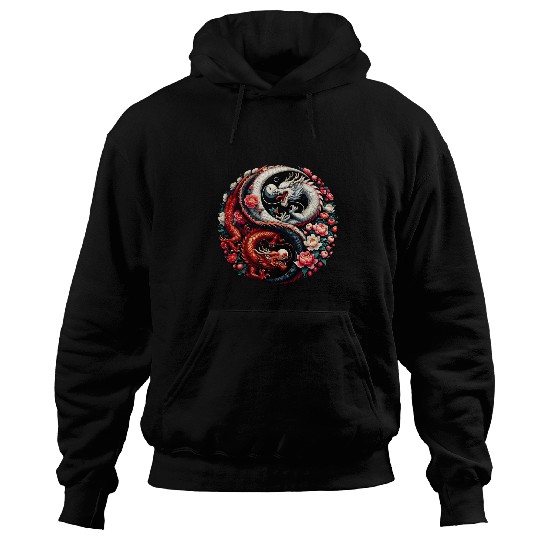 Dragon Pet Yin Yang Chinese Dragon Year Hoodies
