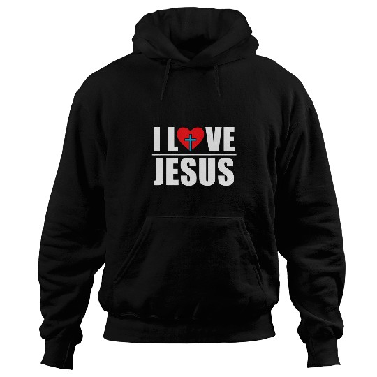 Christian Prayer Jesus Christ Devotee I Love Jesus Hoodies