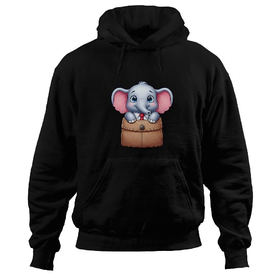 Elephant Pet Adorable Elephant in Pocket for Kids Boys Girls Women Hoodies