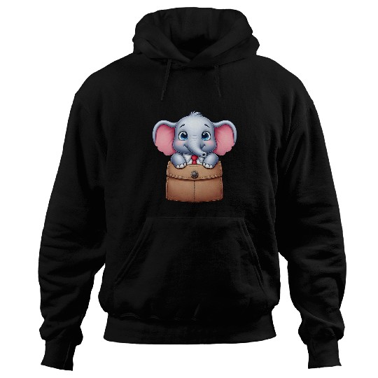 Elephant Pet Adorable Elephant in Pocket for Kids Boys Girls Women Hoodies