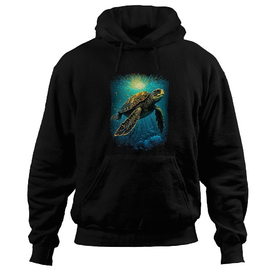 Turtle Pet Earth Day Underwater Ocean Conservation 3 Hoodies