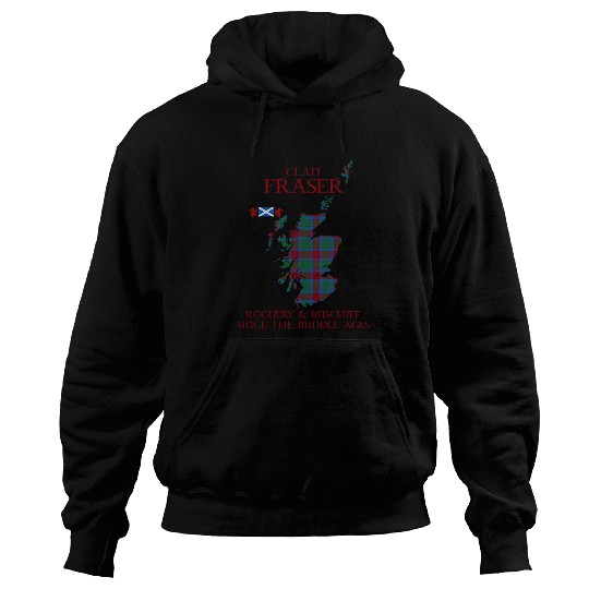Lion Pet Clan Fraser of Altyre tartan Saltire Lion Rampant Hoodies