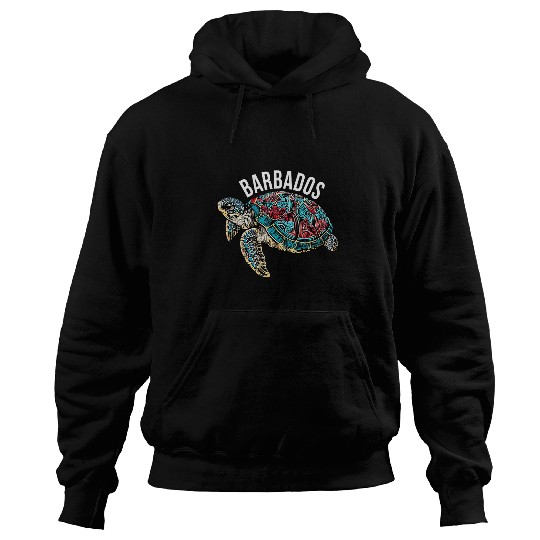 Turtle Pet Barbados Tribal Turtle Hoodies