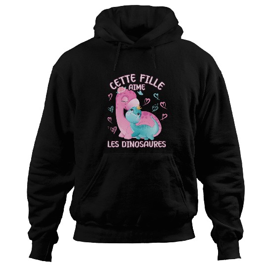 Dino Love Mom Brontosaurus And Baby Youth Hoodies