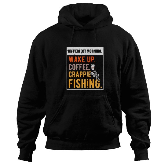 Crappie Fishing Net Crappie Fishing Rod Fisher Fisherman Hoodies